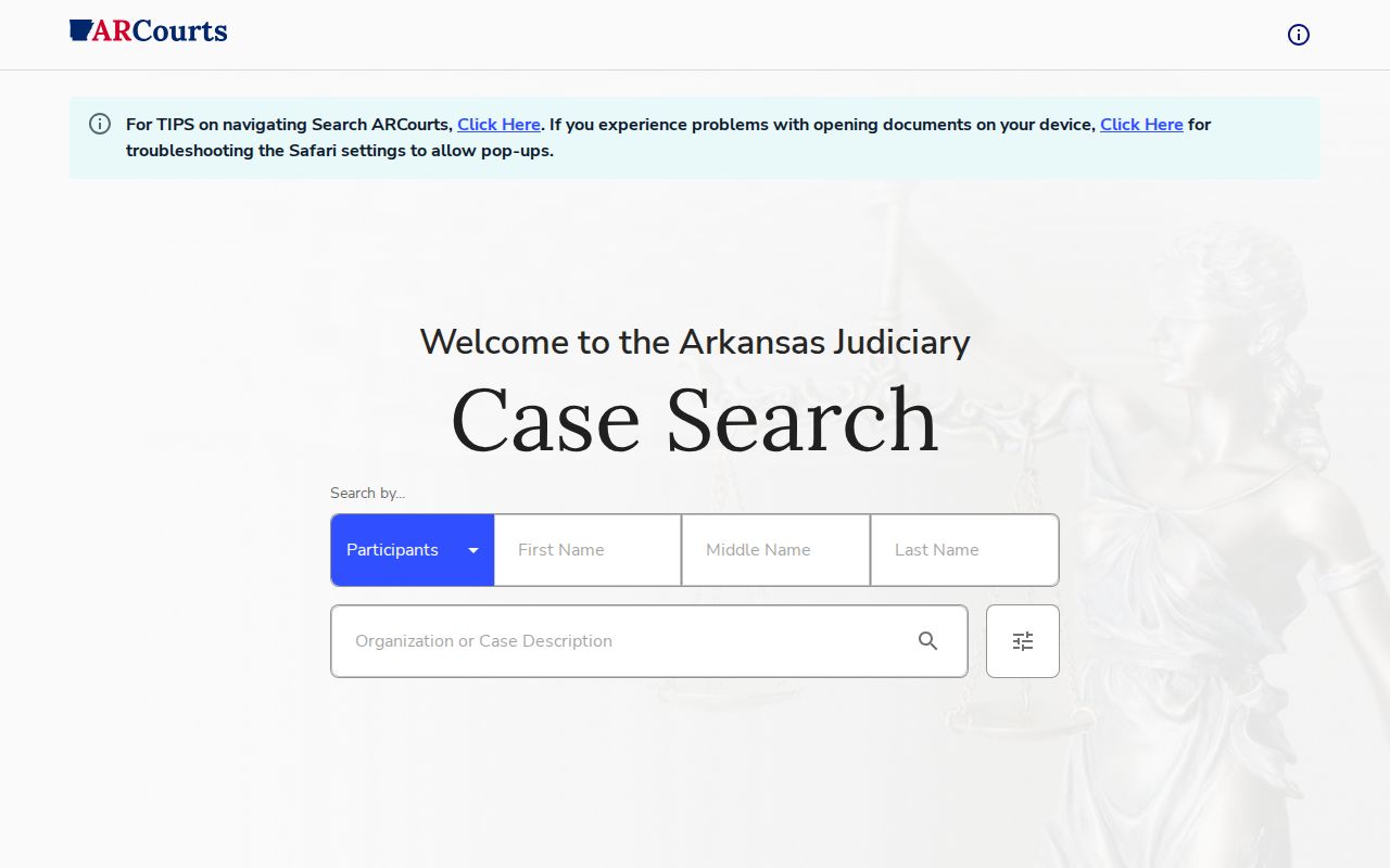 Union County criminal case search form